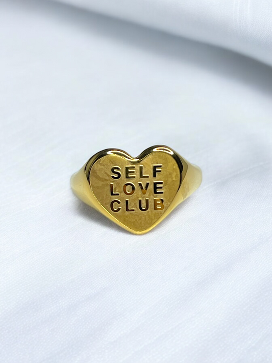 SELF LOVE CLUB HEART RING